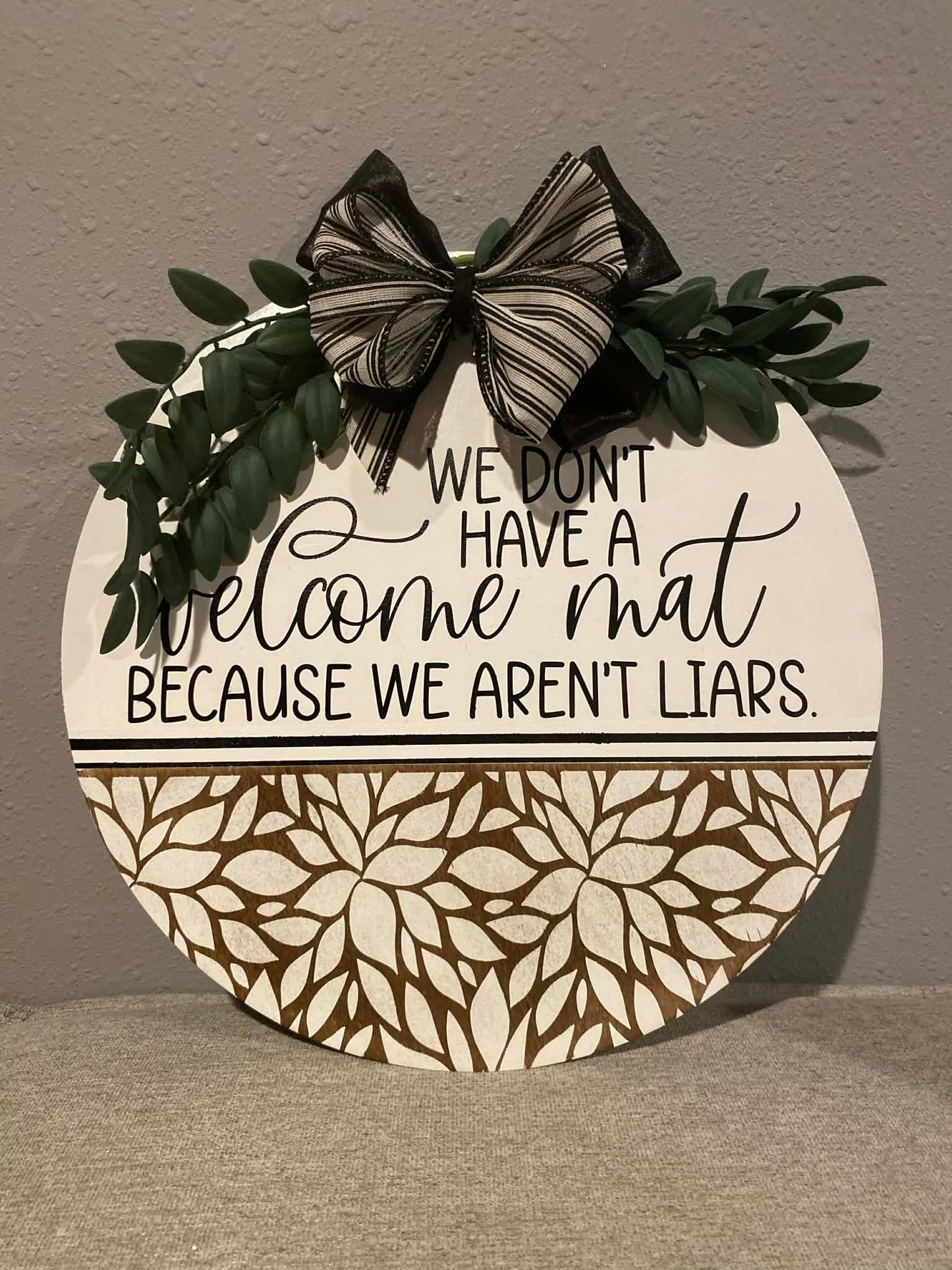 We aren't liars Door Hanger