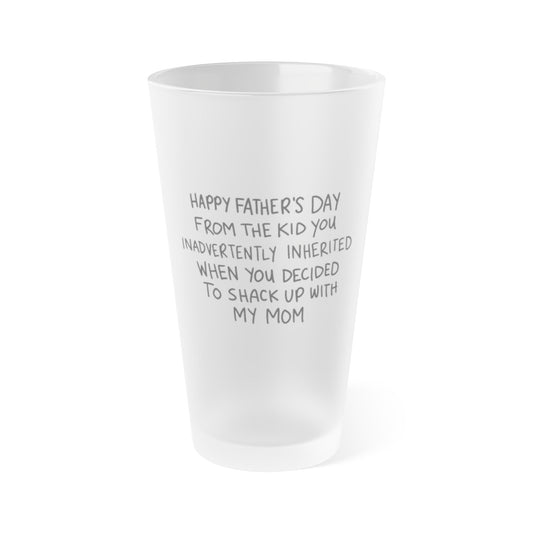 Frosted Pint Glass- Father's Day