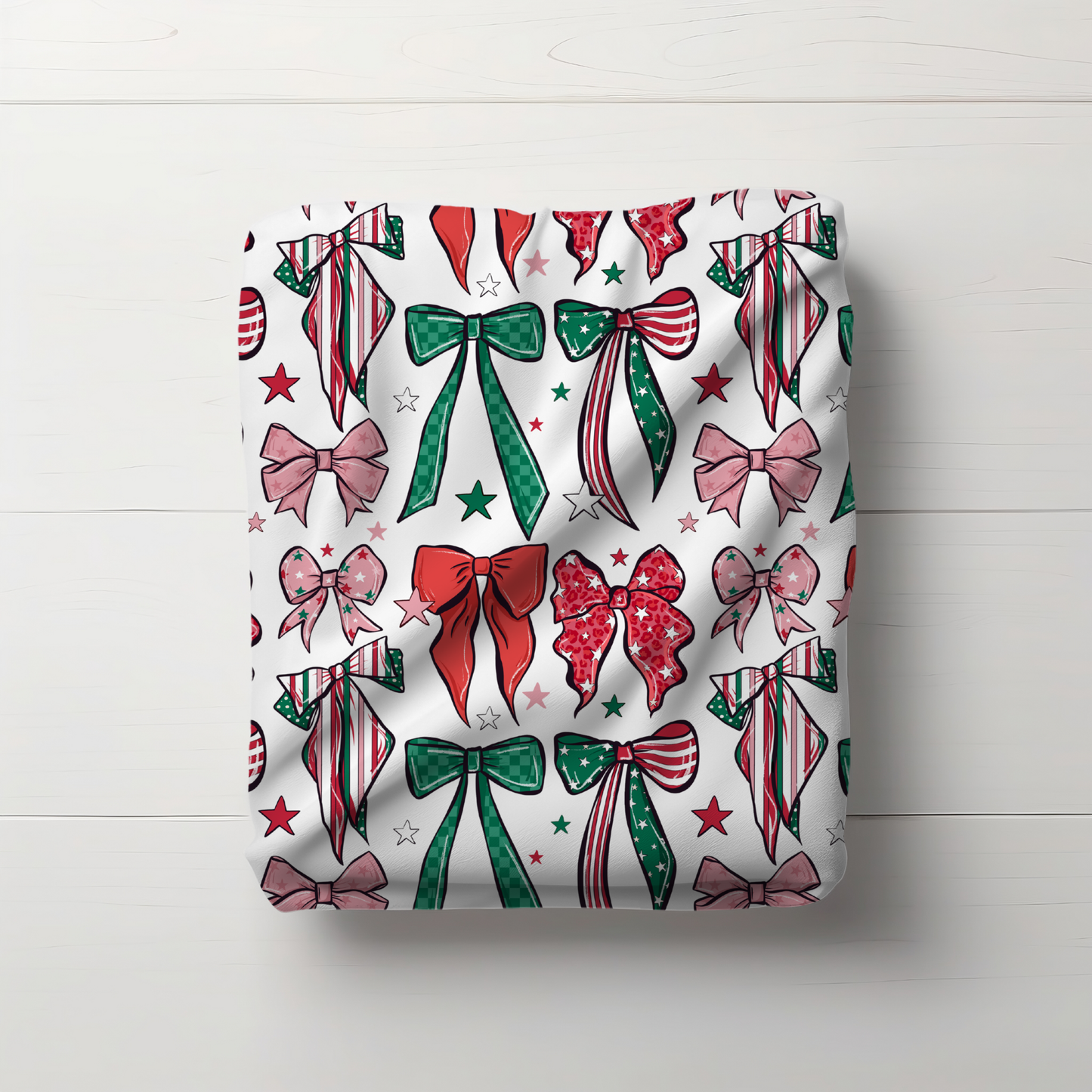 Christmas Bow Plush Blanket