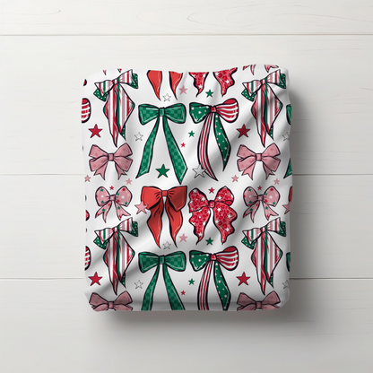 Christmas Bow Plush Blanket