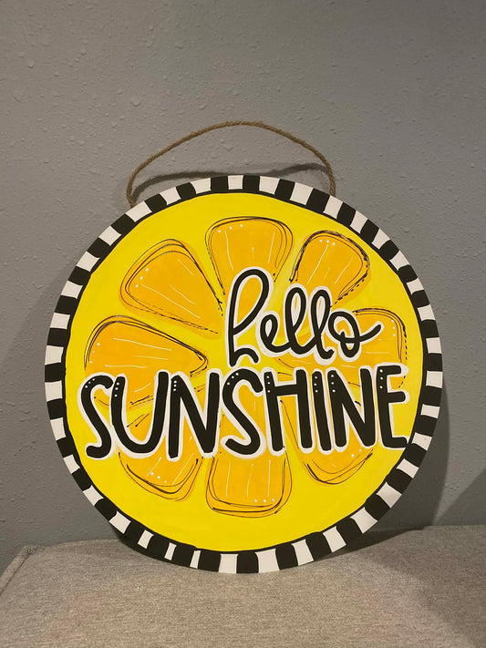 Hello Sunshine Door Hanger