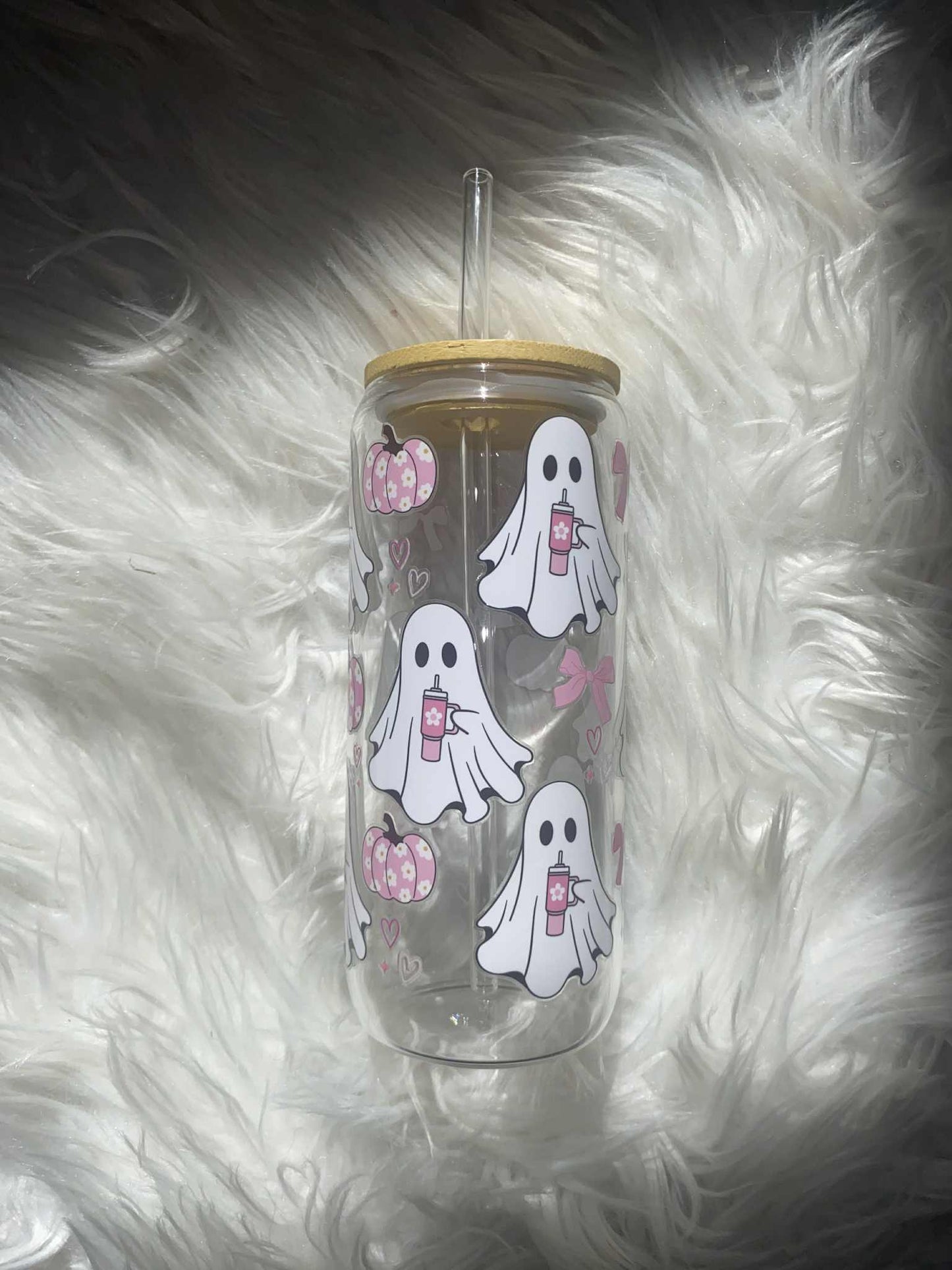 Glass Ghost Tumbler