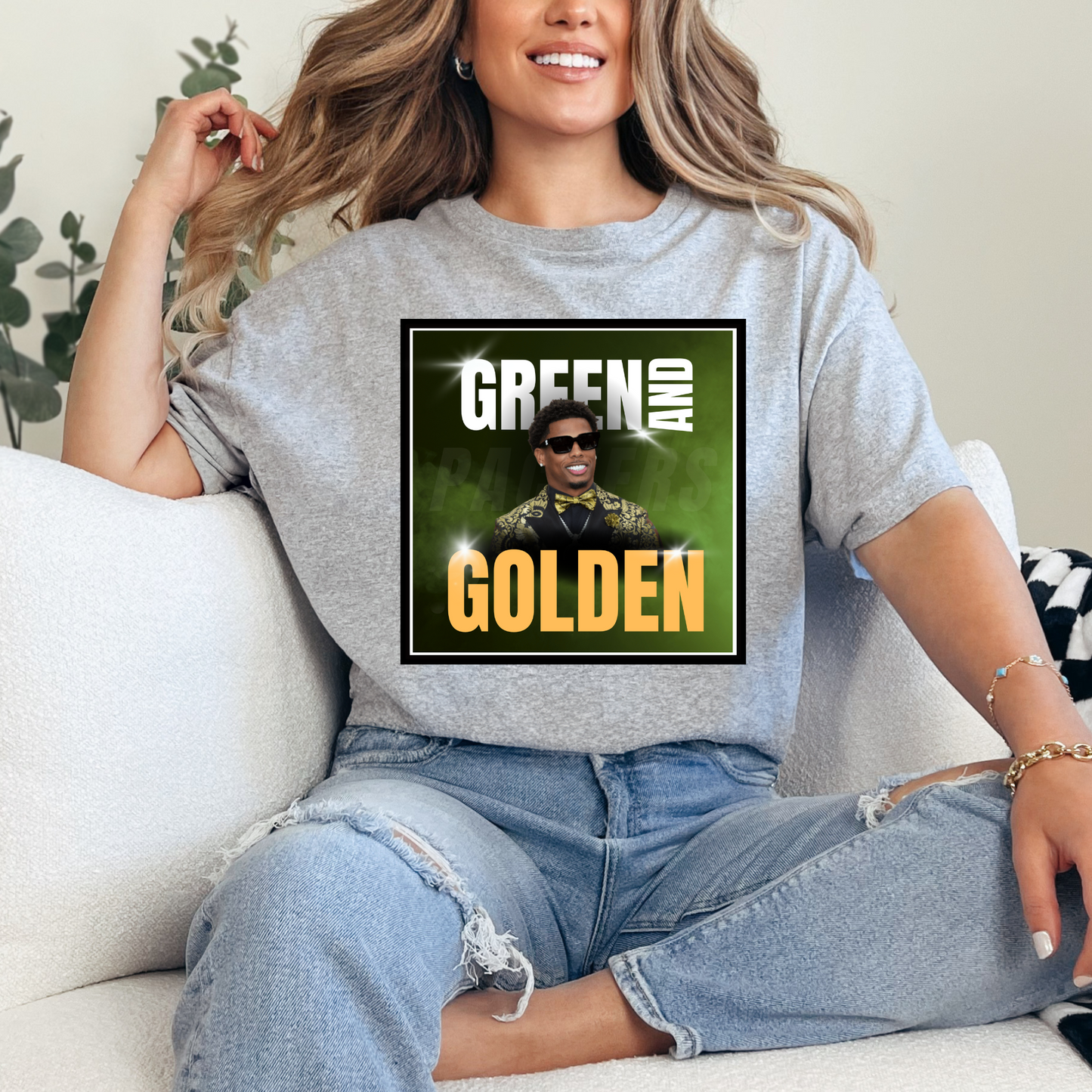 Green and Golden Tee