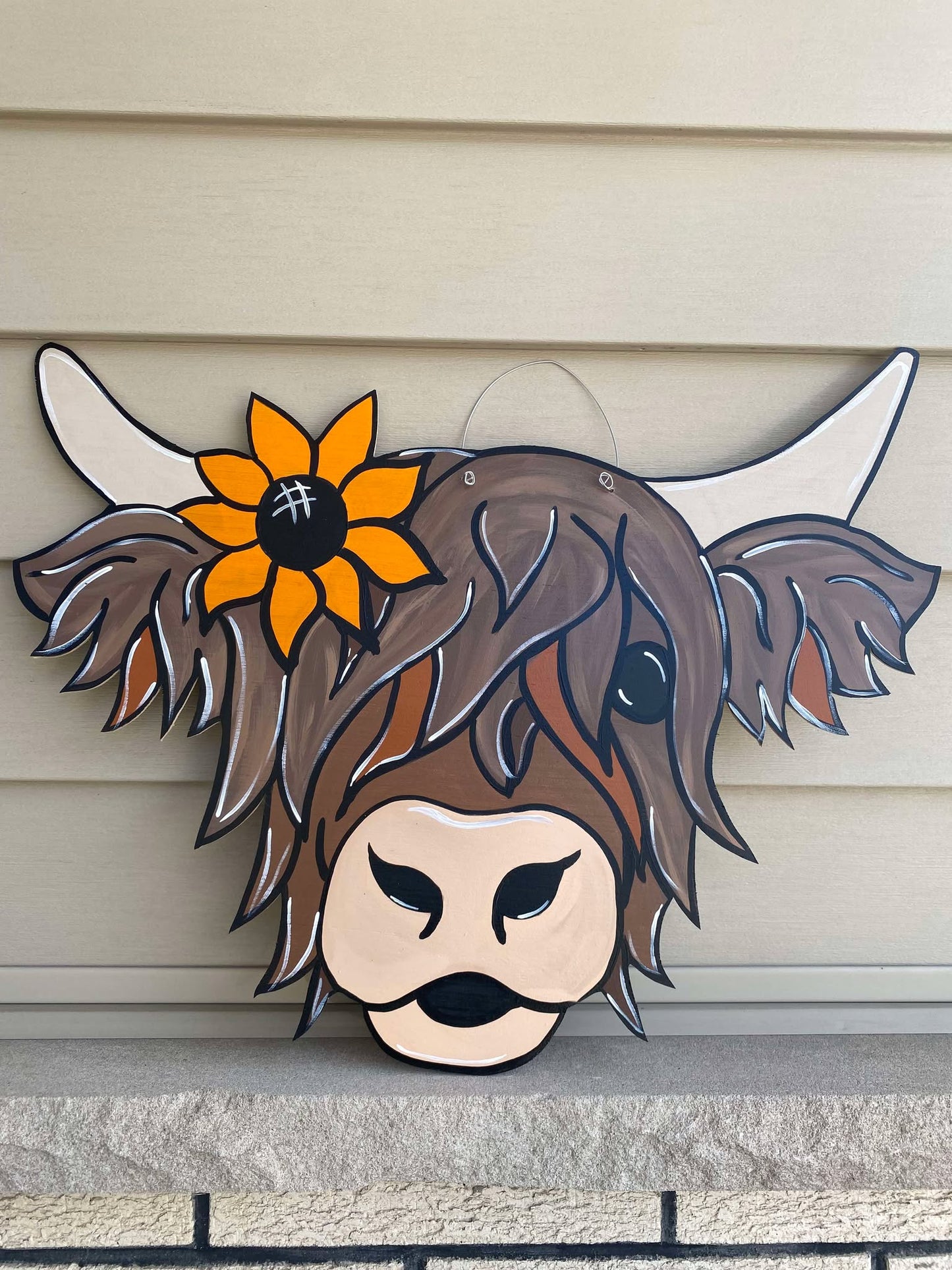 Highland Cow Door Hanger