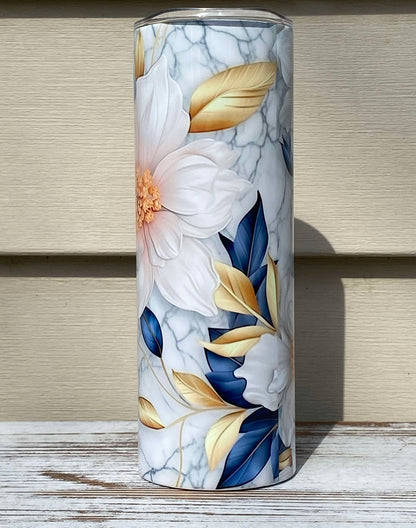 Bloom in Blue Tumbler