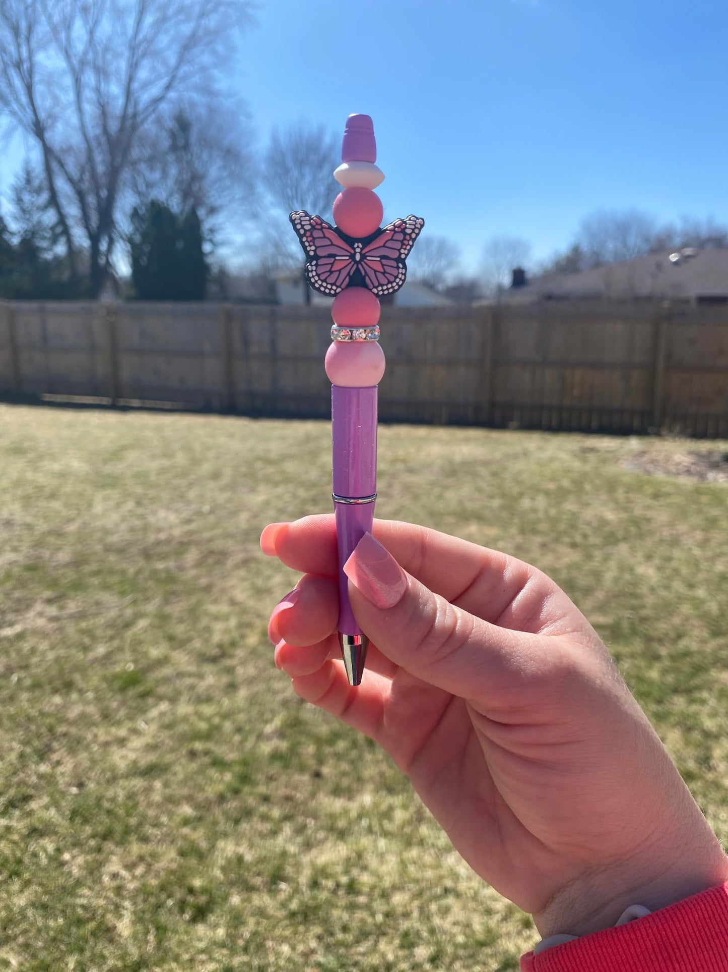 Purple Butterfly Pen