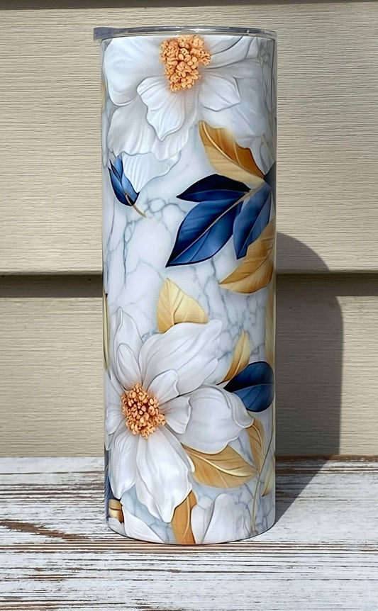 Bloom in Blue Tumbler