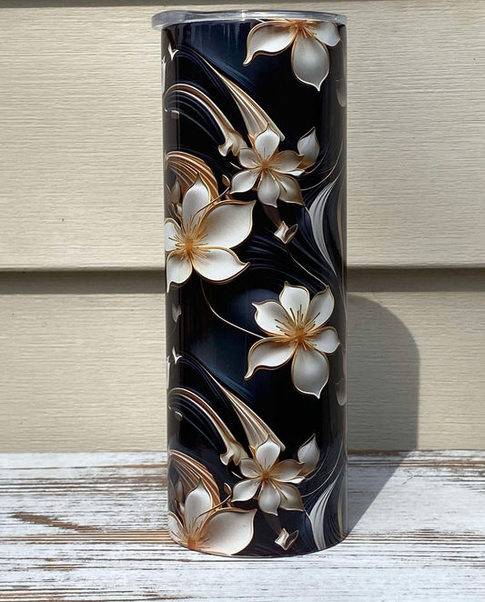 Midnight Bloom Tumbler