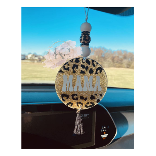 Mama Car Charm White