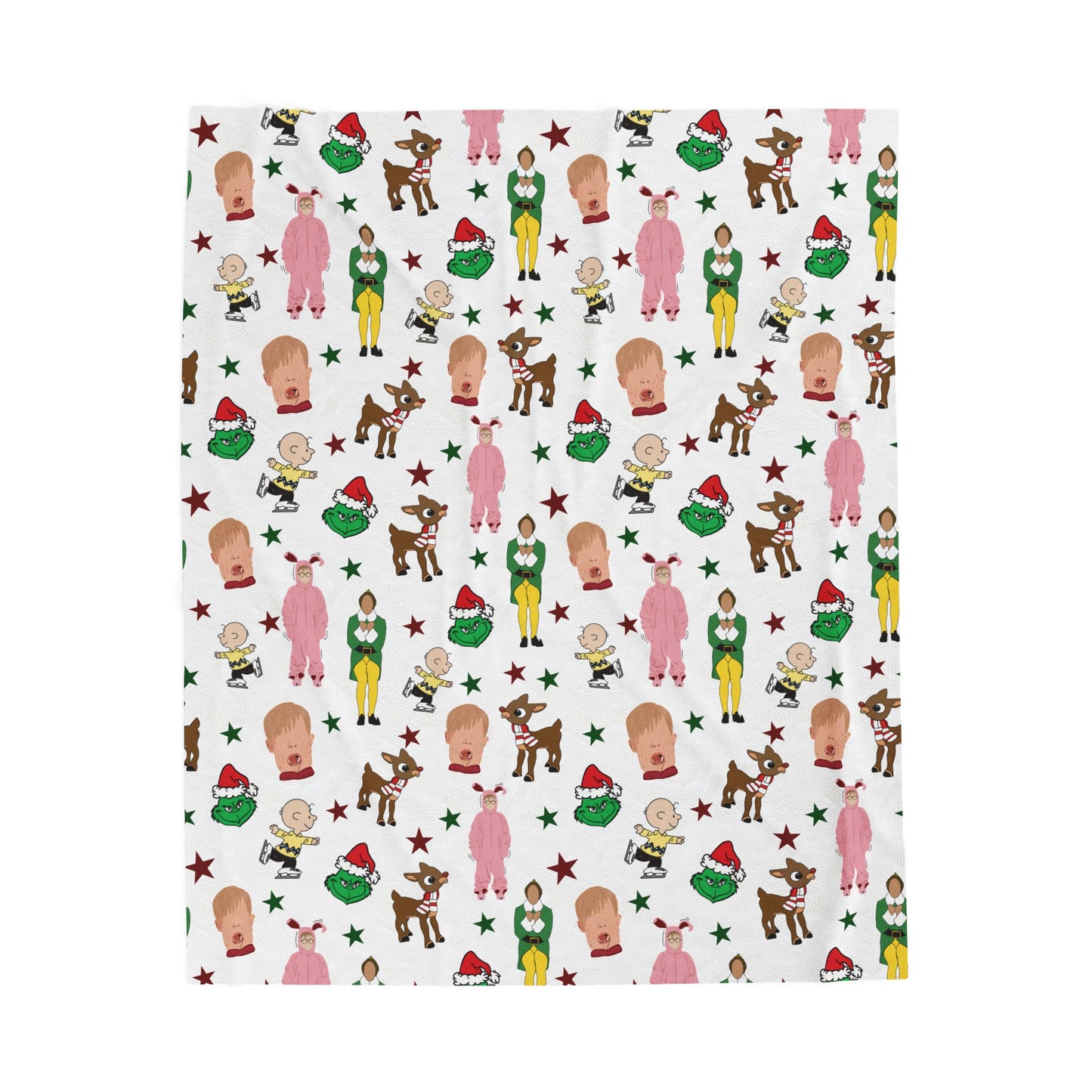 Christmas Classic Velveteen Plush Blanket