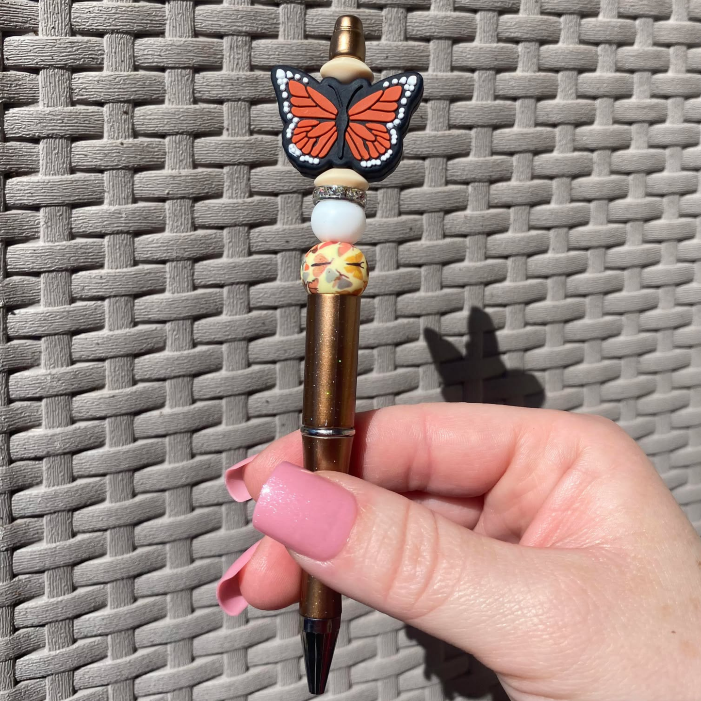 Orange Butterfly Pen