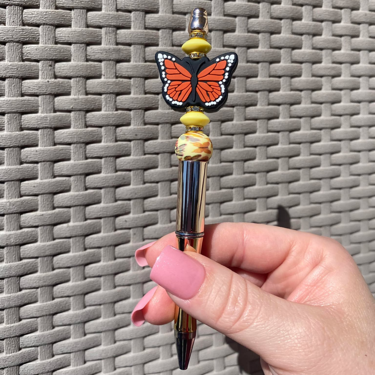 Orange Butterfly Pen