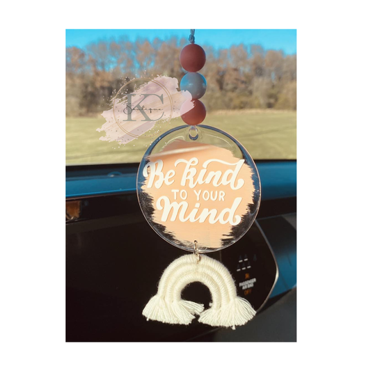 Be Kind to Your Mind Car Charm