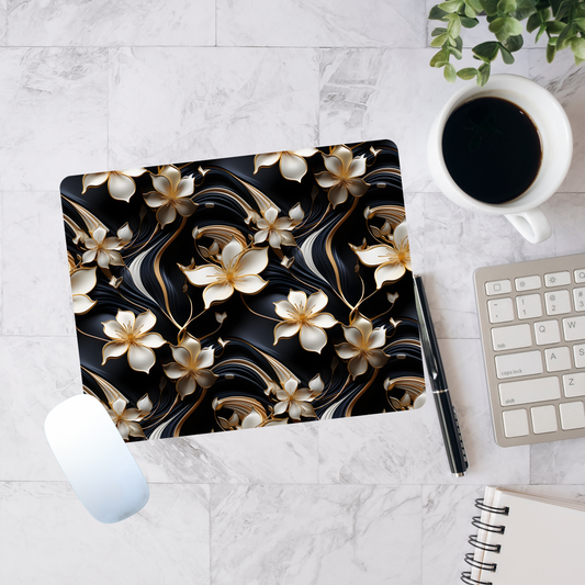 3D Flowers Mouse Pad