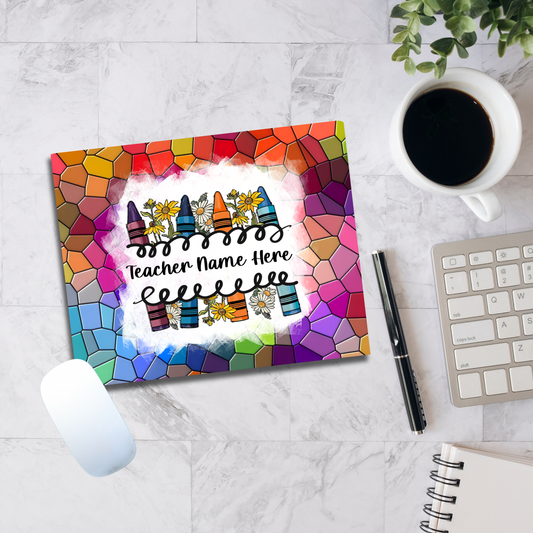 Crayon Mosaic Mouse Pad