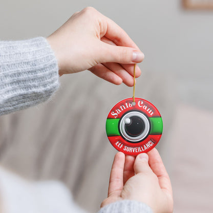 Santa Cam Ornament