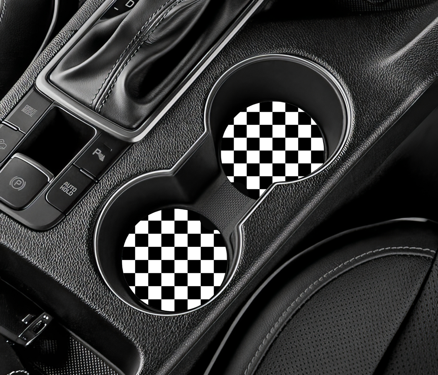 Checkered Car Coasters