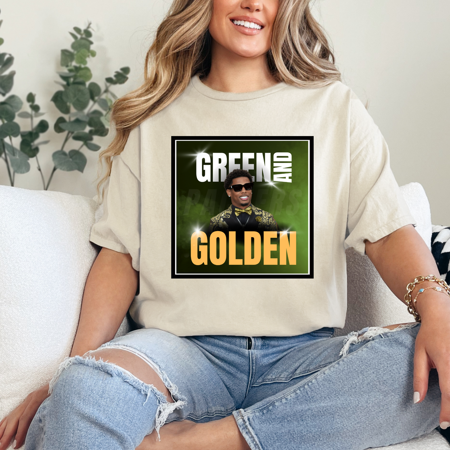 Green and Golden Tee
