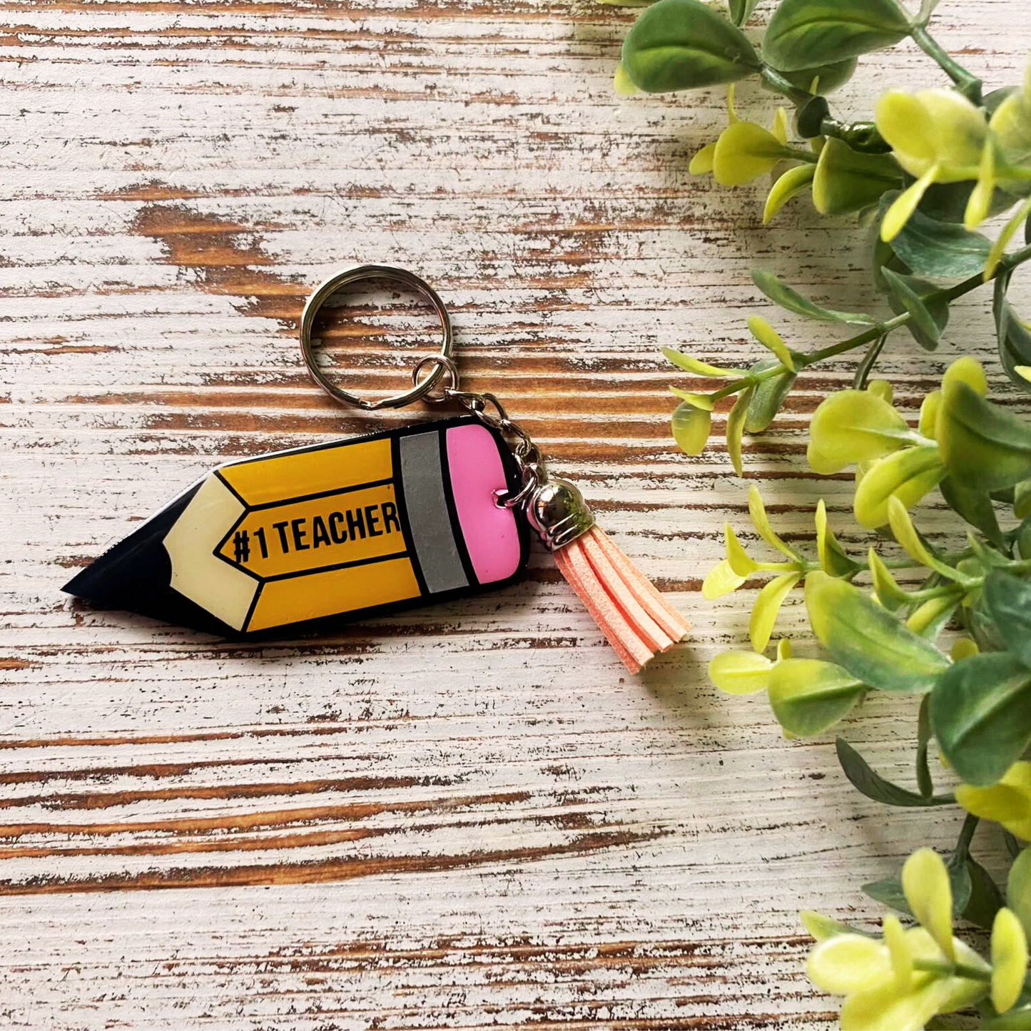 Teacher Pencil Keychain