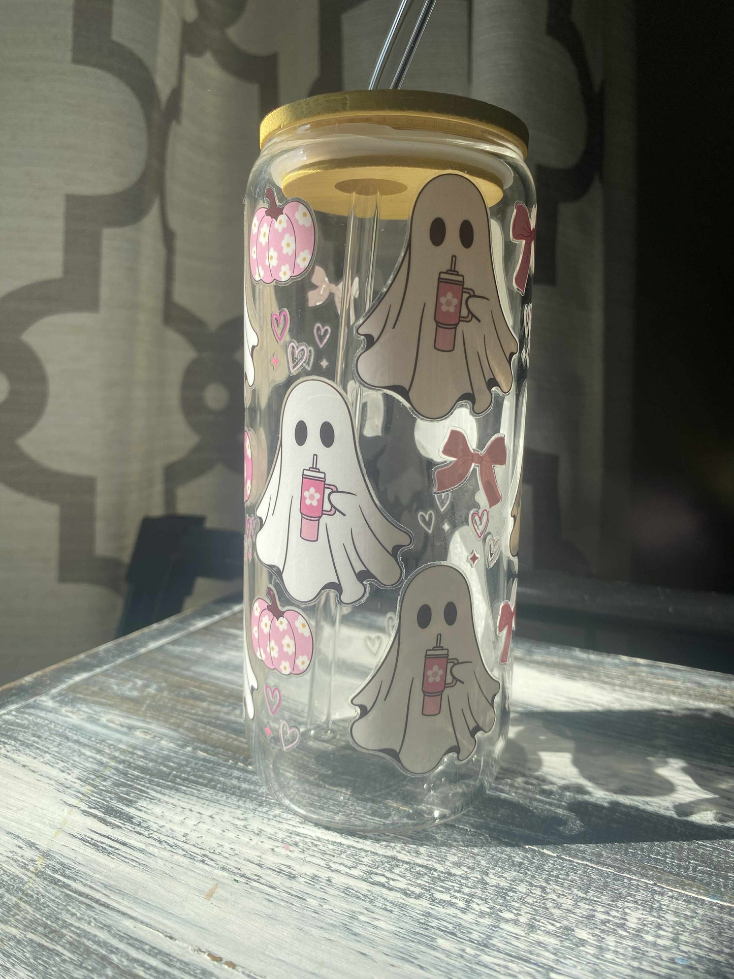 Glass Ghost Tumbler