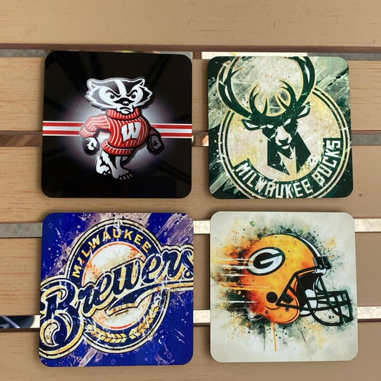 Wisco Sports Coaster Set
