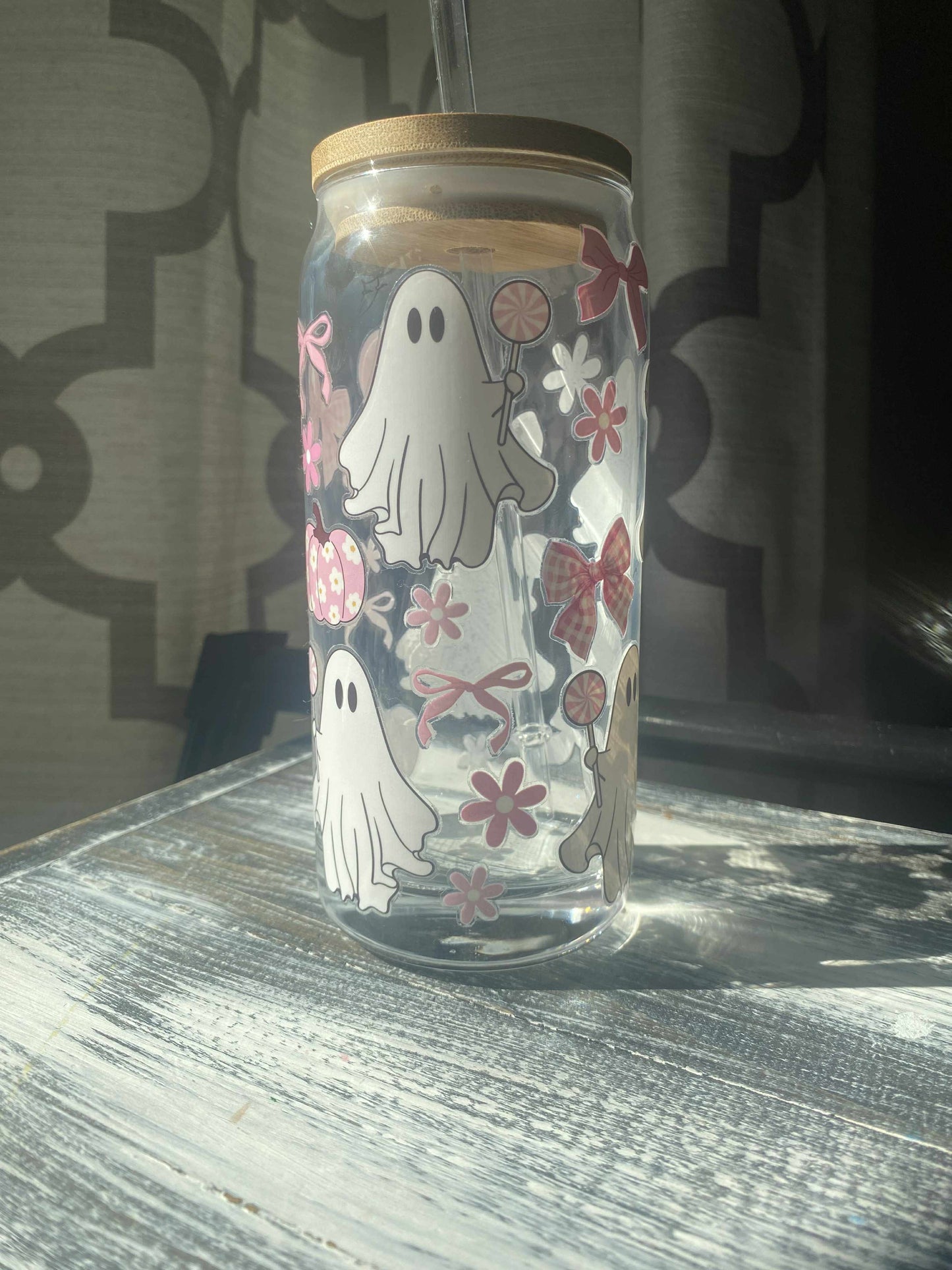 Glass Ghost Tumbler